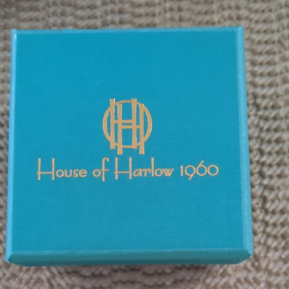 House of Harlow 1960 Gold Plated Ring Elegant Jewelry Sz 7 & 8 New - Picture 5 of 6
